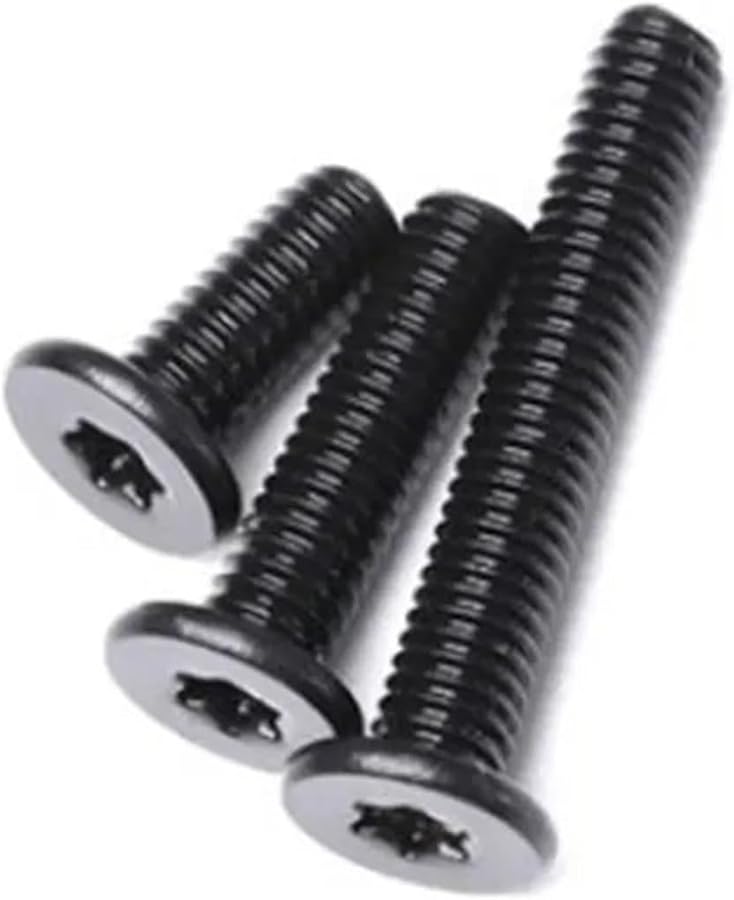 304 Stainless Steel Black Ultra Thin Low Profile Wafer Head Socket Cap Screws M6x16 10pcs - Image 4